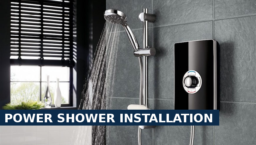 Power shower installation West Kensington